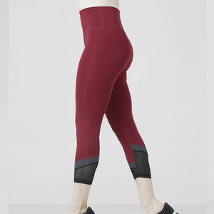 <b>Capri</b> Leggings <b>Women</b> Cropped Bottom Gym Compression Low Waist Seamless Hip Lifting Stretch Butt Leggings Adults Fitness <b>Pants</b> - Product Image 2