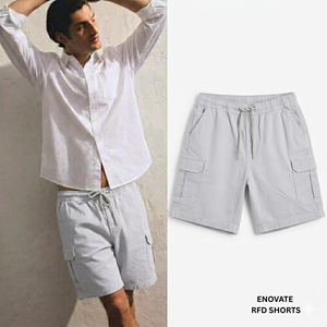 Pantalones Cortos Bermuda de Lona Casuales para Hombre, Tejidos, Cintura Media, Estilo Cargo 01 - Product Image 2