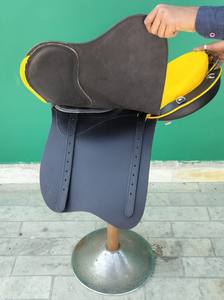 Sillín de Cuero Ultraligero para Enduro con Estructura de Fibra de Carbono Disponible en 16 Pulgadas, Sillín Cómodo para Carreras de Enduro - Product Image 2