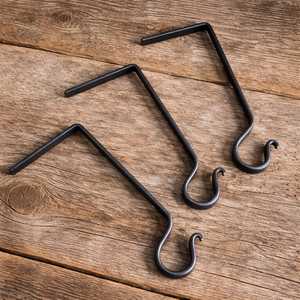 Hand Forged Blacksmith <b>Stocking</b> <b>Hanger</b>, Christmas Mantle Hook, Wax Patina Finish feltsocks - Product Image 1