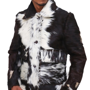 Top Selling Men's <b>Winter</b> Wear Cowhide <b>Leather</b> <b>Jacket</b> New Arrival Men Fashionable Cowhide <b>Leather</b> <b>Jacket</b> With Pockets - Product Image 2