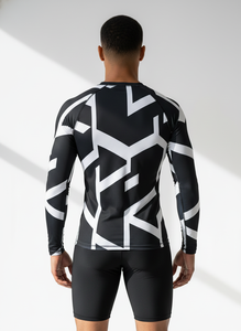 High Quality 160 GSM Plus Size <b>Compression</b> Breathable Polyester Long Sleeve Fitness Gym MMA Rash Guard - Product Image 5