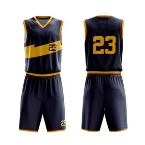 Uniforme de basket-ball de qualité supérieure, 100% polyester, sur mesure, nouveau design, disponible à la vente en ligne - Product Image 2