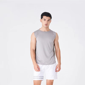 เสื้อกล้ามออกกำลังกายแบบใหม่ ทรงปกติ ไม่มีแขน สำหรับผู้ชาย ใส่หน้าร้อน ราคาดีที่สุด แห้งเร็ว - Product Image 1