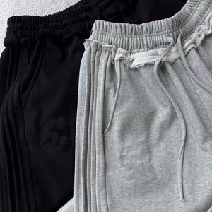 Baggy Casual Canvas Sweatpants for Men with Drawstring Closure High Quality Cotton/<b>Polyester</b> <b>Jogger</b> Pants - Product Image 2