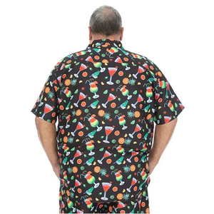 Custom Sublimation Hawaiian Shirts Tropical Print Summer Vacation <b>Tops</b> Breathable Aloha Tees Quick Dry Lightweight Beach Wear - Product Image 2