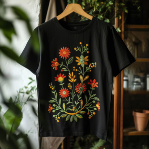 เสื้อยืดคอกลมแขนสั้นผู้ชายคุณภาพสูง ปักลายแบบแอพพลิเค สตรีทแวร์ ขายส่งจำนวนมาก เสื้อยืดลำลองผู้ชาย - Product Image 2