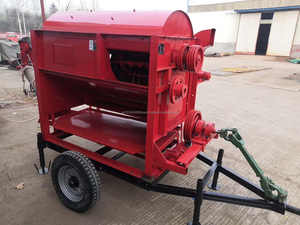 Mini Electric Rice Paddy Thresher Core Engine Component 22HP 1500-2000kg/h High Efficiency 800kg Rice <b>Wheat</b> Agricultural - Product Image 4