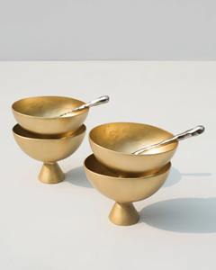 Trendy Kitchen Table Stainless Steel Ice Cream <b>Bowl</b> With Spoon Metal Dessert Dish - Product Image 6