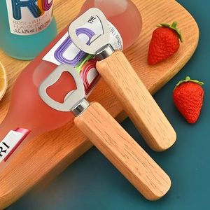 Sacacorchos de Acero Inoxidable Reforzado con Mango de Madera, Abridor de Botellas de Vino y Cerveza - Product Image 6