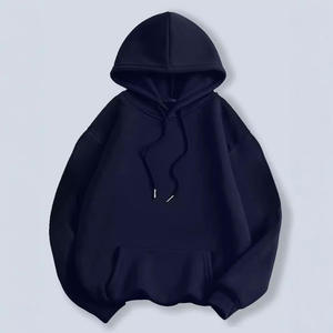 PIHA SPORTS Men's Winter Casual Double Terry Fleece <b>Hoodie</b> Solid Color Warm Windproof Breathable Eco-Friendly Stylish Zip - Product Image 1