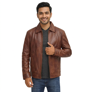 Good Quality Winter New Arrivals <b>Men</b> Clothing Thick Leather <b>Jacket</b> Faux Collar Windproof <b>Warm</b> Coat <b>jacket</b> for <b>men</b> - Product Image 1