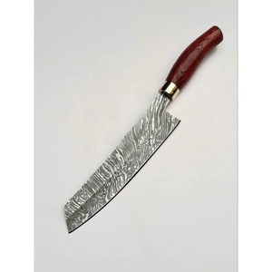 Cuchillo de Chef Jexmoo Personalizado Hecho a Mano con Hoja de Acero de Damasco de 8 Pulgadas, Mango Elegante y Funda de Cuero - Regalo para Chef - Product Image 2