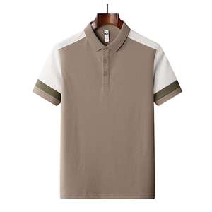 Custom Logo <b>Men</b> Polo T-Shirt Summer Short Sleeved Cotton Casual <b>Men's</b> Polo Shirts 320 grams Wholesale High Quality Design - Product Image 1