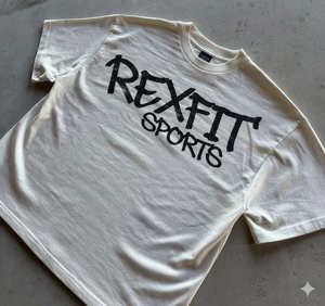 Camiseta Deportiva Rexfit OEM Personalizada, Estilo Vintage, Lavado Ácido, Desgastada, Estilo Urbano - Product Image 3