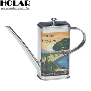 [Holar] Distributeur d'huile d'olive rectangulaire en acier inoxydable de qualité alimentaire, fabriqué à Taïwan, pour la cuisine - Product Image 1