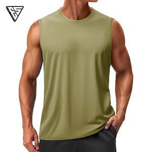 Camisetas sin Mangas de Algodón Suave y Transpirable de Primera Calidad, Camiseta Deportiva sin Mangas con Cuello Redondo, Chaleco Informal Personalizable para Hombre - Product Image 5
