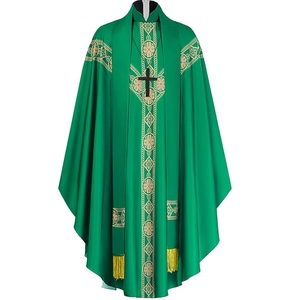Custom Made Priest Chasuble White Color Embroidery Ethnic Christian Cassocks Vintage Pastor Celebrant Gown Tunic Vestments - Product Image 5
