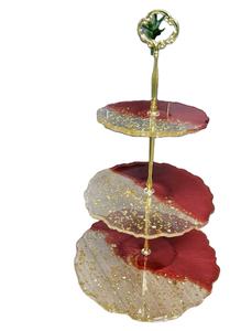 Support de gâteau en résine de conception de lave NATUREL de meilleure qualité pour mariage et anniversaire Support décoratif et décoration de table - Product Image 4