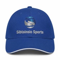 Casquette Vintage Bleue Personnalisée 100% Polyester avec Logo Brodé en 3D – Chapeau Stylé à l'Effigie d'un Taureau, Broderie 3D, Casquette de Sport Hip Hop