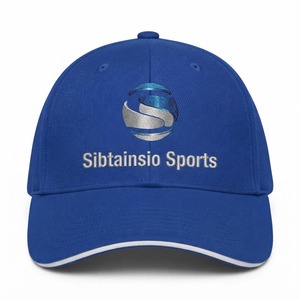 Gorra Azul Personalizada 100% Poliéster Estilo Vintage con Logotipo Bordado en 3D, Gorra Deportiva Hip Hop con Bordado 3D - Product Image 5