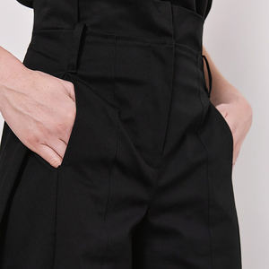 Women's Flare <b>Pant</b> With Pockets Wide Leg Cargo <b>Pants</b> High Waist Vintage Straight Denim Women Jean Trousers For Ladies - Product Image 3