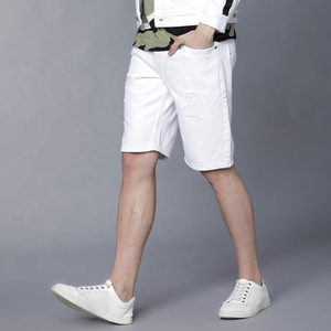 Shorts en jean baggy Y2K avec strass, coupe ample, taille élastique, décontracté, streetwear d'été pour hommes - Product Image 6