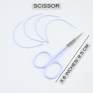 Professional Wig Making Needles C Shape Curved Hair Extension <b>Sewing</b> Needles Stainless Steel wig making <b>sewing</b> needles - Product Image 5