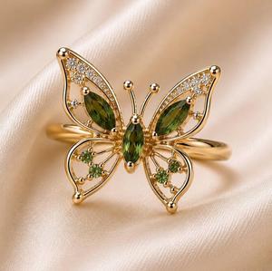 Bague en Moissanite Plaqué Or pour Femme – Vente en Gros, Idéale pour Fiançailles et Anniversaire – Disponible à la Vente - Product Image 1