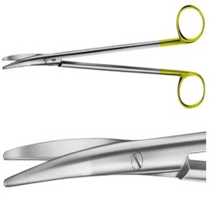 Jamso Industries Metzenbaum Nelson Scissors Customized Size Curved <b>Tungsten</b> Carbide Blades Premium Surgical Instrument - Product Image 5