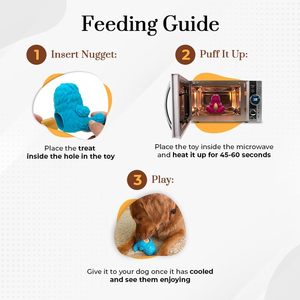 Juguete para Perro Dogsee Treatoy Puff & Play Yeti, de TPR, Apto para Microondas, Color Rosa - Product Image 4