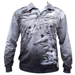 Camisetas Polo de Pesca Unisex con Protección Solar UPF 50+, Diseño Personalizado por Sublimación, Tallas Grandes, Secado Rápido, Transpirables e Impermeables, Venta al Por Mayor - Product Image 5