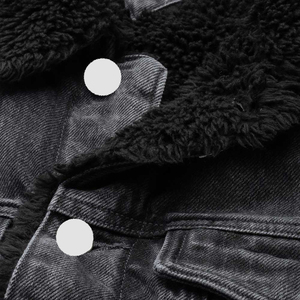 Men's Solid Color Print Button Vintage Embroidered Wash <b>Denim</b> <b>Jacket</b> Eco-Friendly Quick Dry Winter Spring Plus Size <b>Customized</b> - Product Image 4