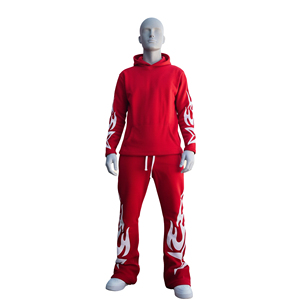 Mens Custom Tech Fleece Sweatpants Windproof Athletic <b>Tracksuit</b> Two Piece Jogging Suit Gym Workout Running Fitness Oem - Product Image 2