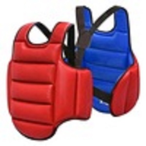 Protège-poitrine de boxe bleu, protection corporelle pour arts martiaux, gilet d'entraînement réglable, logo personnalisé - Product Image 4