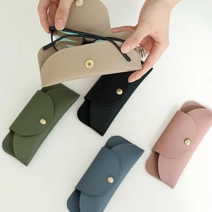 Distressed Leather Sunglasses <b>Case</b> Vintage Style Eyewear Protector Genuine Leather Wholesale Pouch LGC-0078 - Product Image 4