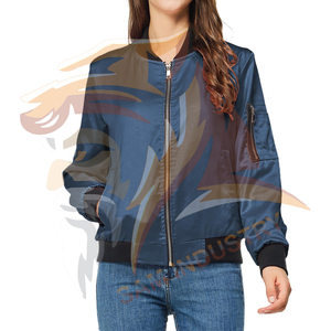 Chaqueta de satén para mujer con cierre de cremallera de la mejor calidad, estilo streetwear a prueba de viento, 100% seda, a bajo precio. - Product Image 4