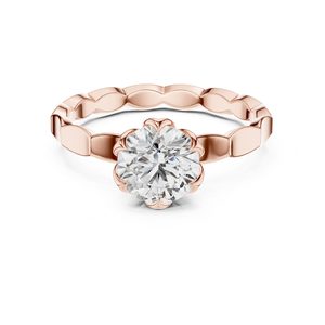 Timeless Round Cut Moissanite Engagement <b>Ring</b> <b>Solitaire</b> Designer Band Promise <b>Ring</b> 925 Sterling <b>Silver</b> Handmade Fine Jewelry Her - Product Image 6