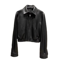 Veste Chauffante Respirante en Cuir Véritable Rose pour Femme, Style Motard, Collection Hiver 2025, Faible MOQ, 100% Cuir de Mouton de Haute Qualité