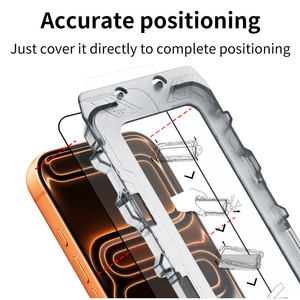 Protection d'écran en verre trempé transparent facile à installer pour iPhone 17 avec outil d'alignement automatique pour la série iPhone 17 - Product Image 5