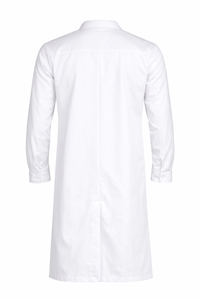 Bata de Laboratorio Blanca de Lona, Uniforme de Hospital de Longitud Completa, Tela Premium, Comodidad Durante Todo el Día, Costuras Reforzadas y Duraderas - Product Image 4