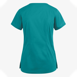 Ensemble de tenues médicales pour femmes, col en V, pantalon de jogging, uniforme extensible pour infirmières, vêtements de travail d'hôpital, respirant, résistant aux plis - Product Image 2