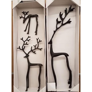 Décoration de Noël en aluminium coulé de qualité supérieure en forme de renne avec finition polie miroir pour les intérieurs de maisons de luxe - Product Image 5