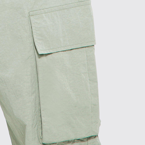 Pantalones Jogger Casuales de Lona Personalizados al por Mayor, Transpirables, Ecológicos, Lavados, de Corte Holgado, Moda Vintage para Hombre - Product Image 4