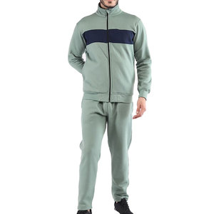 Men's Workout Gym Fitness Casual Wear Tracksuit Breathable Full <b>Zip</b> Sportswear Running Tracksuits - Product Image 1