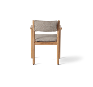 Silla de Comedor Moderna para Exteriores de Madera de Teca con Cojín, Diseño Tropical, Ecológica, Impermeable, Muebles para Balcón de Villas y Hoteles - Product Image 4