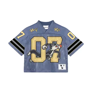 Camiseta Oversize de Malla para Hombre, Estilo Jersey de Fútbol Americano, Personalizable - Product Image 1