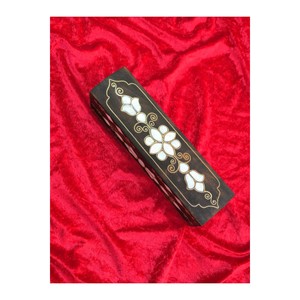 Caja de Madera de Nogal Negro para Cuentas de Oración al por Mayor |   Diseño de Incrustaciones Hecho a Mano - Product Image 1