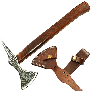 Hache de qualité export, forgée à la main, en acier à haute teneur en carbone, avec manche en bois, outil professionnel pour le travail du bois et la survie en extérieur, fabriquée en usine - Product Image 6