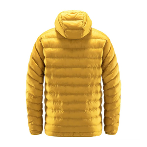 2025 <b>Winter</b> Wear Cheap Price Custom <b>Winter</b> Outdoor Unisex Stand Collar Patchwork Yellow Color Puffer <b>Jacket</b> - Product Image 6